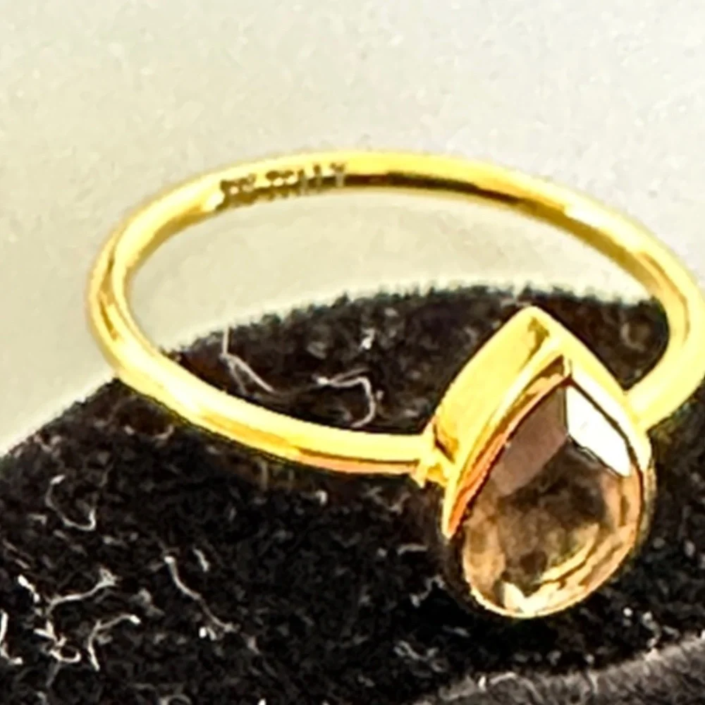 925 GF real Citrine stone made in italy